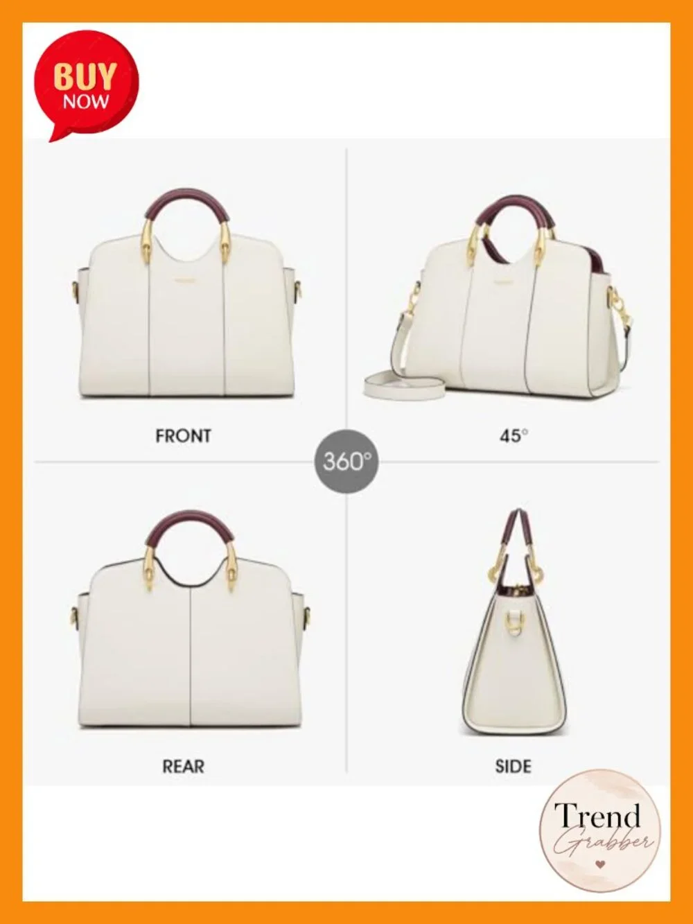 Genuine Leather Satchel Tote Handbag Shoulder Crossbody Bag